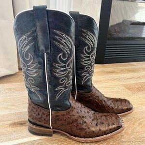 Men’s Alfa Western Wear Authentic Ostrich boots